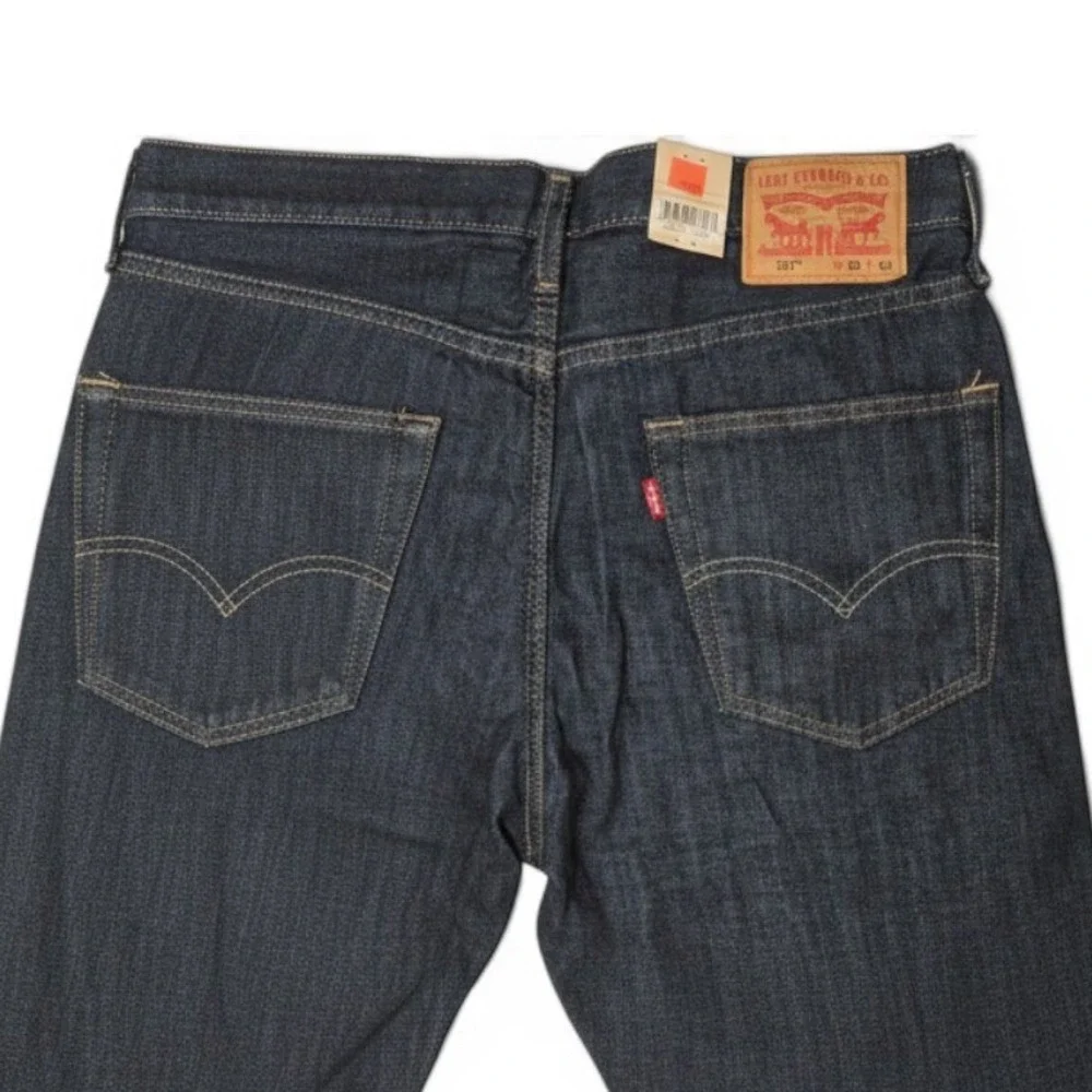 Levi's Jeans Men 33x32 Dark Wash Slim Bootcut 527 Denim 05527-0498 Indigo Pants